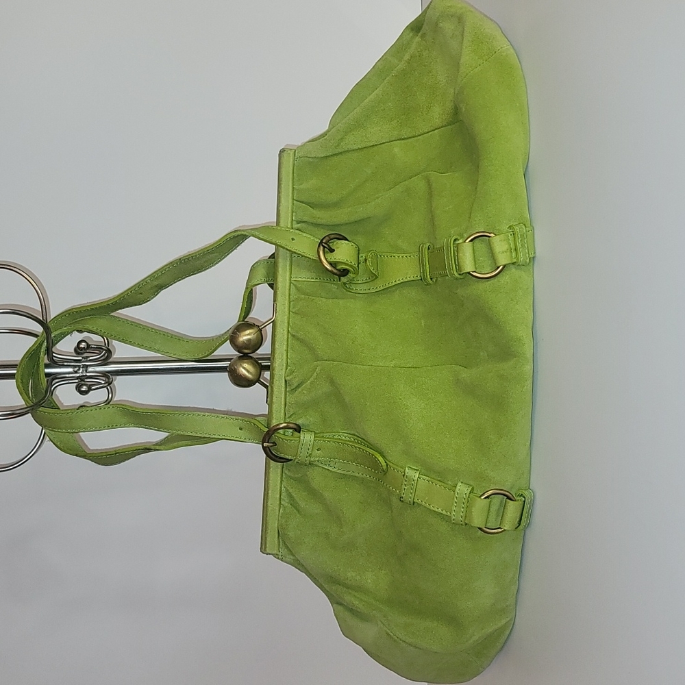 NWT Beautiful Nordstrom green suede boho shoulder bag purse